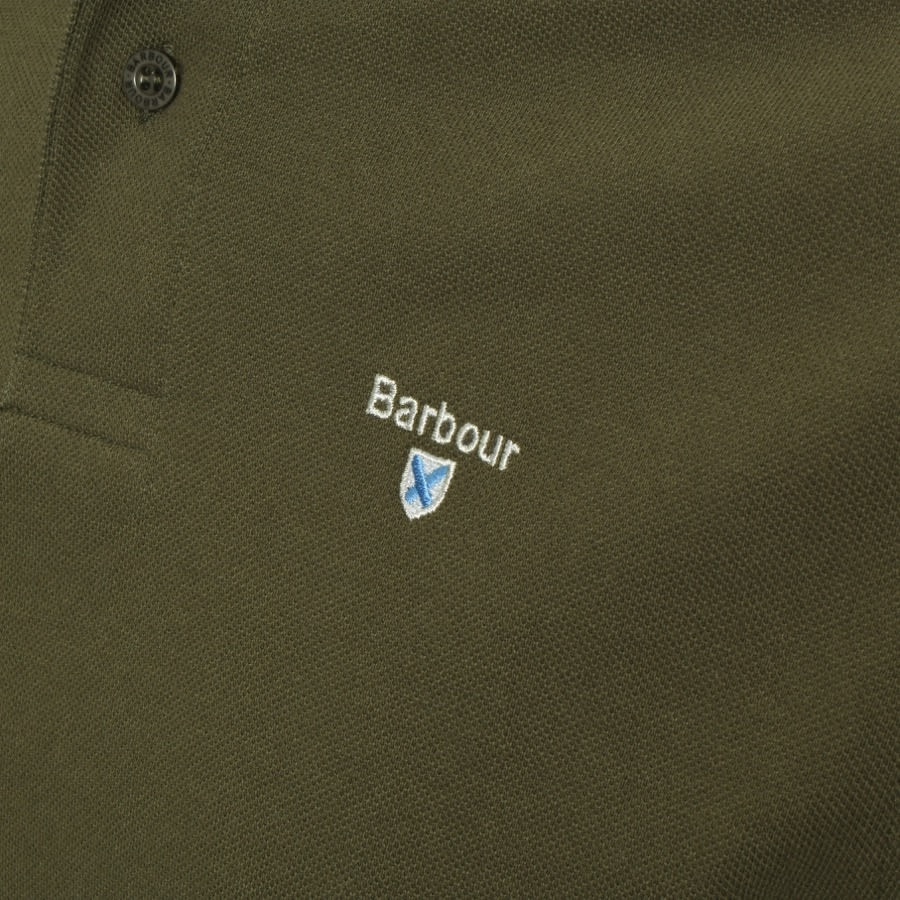 Alternative Image for ProductBarbour Pique Polo T Shirt Green3